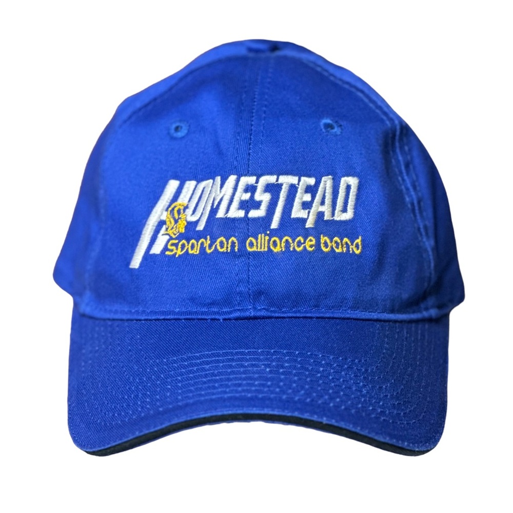 Homestead Spartan Alliance Band Embroidered Baseball Cap Royal Unisex Adult OS
